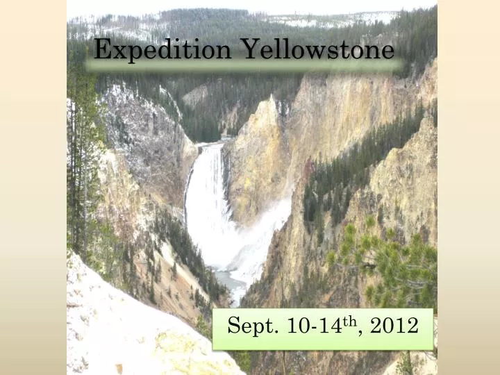 expedition yellowstone