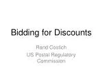 Bidding for Discounts