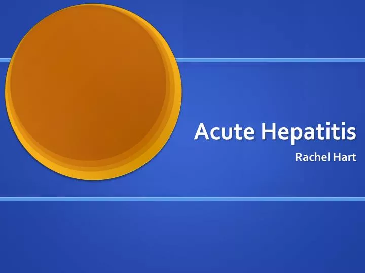 acute hepatitis