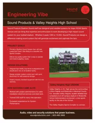 Sound Products &amp; Valley Heights High School
