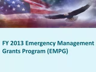 FY 2013 Emergency Management Grants Program (EMPG)