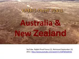 Australia &amp; New Zealand