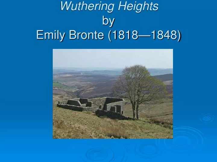wuthering heights by emily bronte 1818 1848
