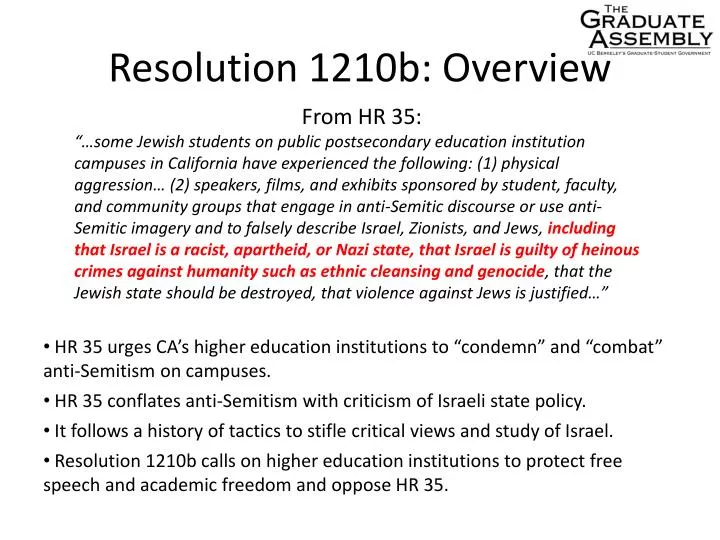 resolution 1210b overview