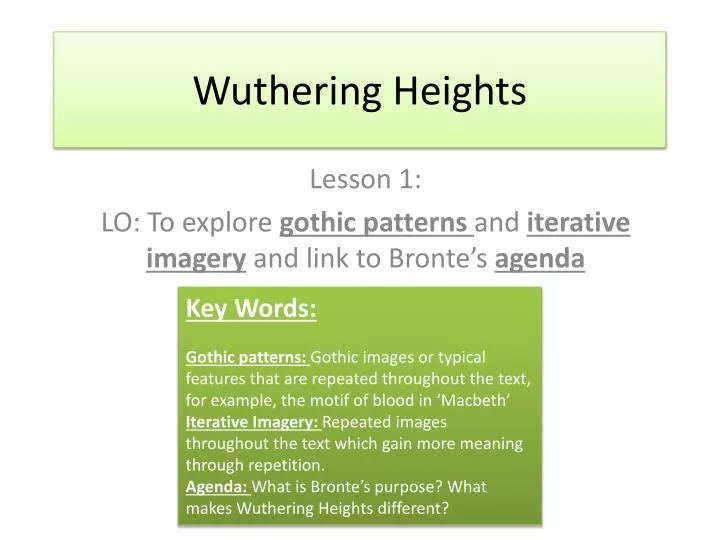 Wuthering Heights Summary of Key Ideas and Review