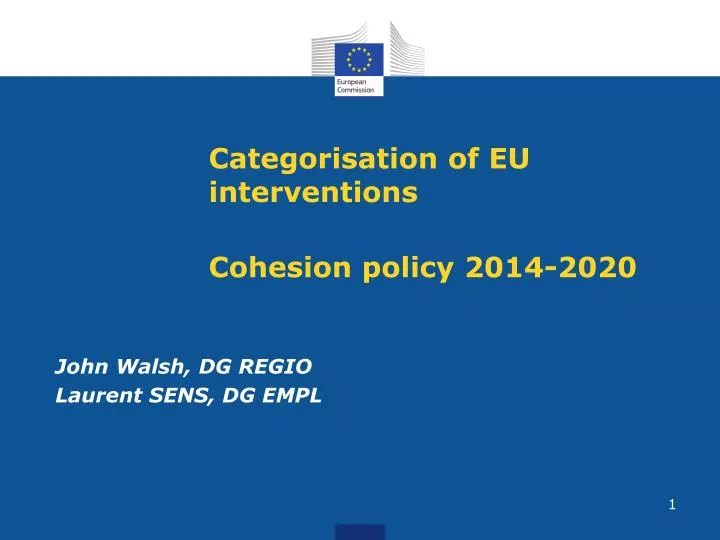 categorisation of eu interventions cohesion policy 2014 2020
