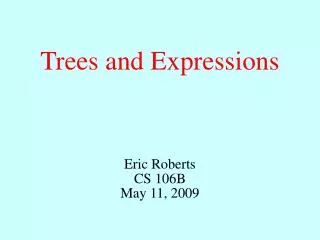 Trees and Expressions