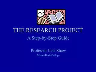 THE RESEARCH PROJECT