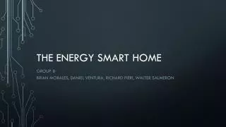 The Energy Smart Home