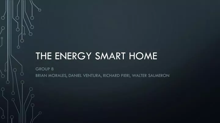 the energy smart home