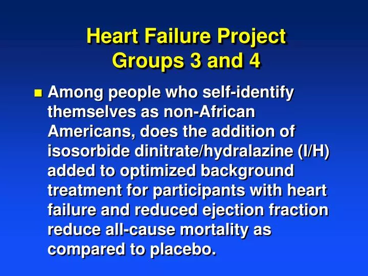 heart failure project groups 3 and 4