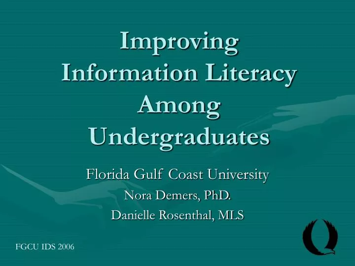 improving information literacy among undergraduates