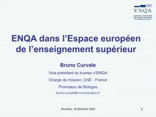 enqa dans l espace europ en de l enseignement sup rieur
