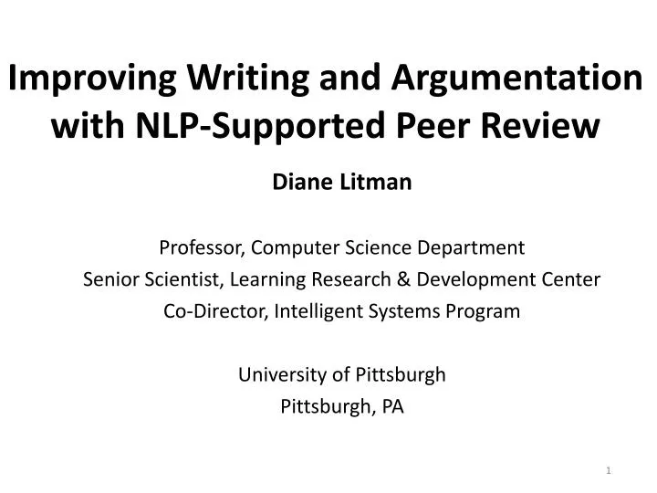 improving writing and argumentation with nlp supported peer review