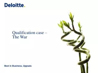 qualification case the war