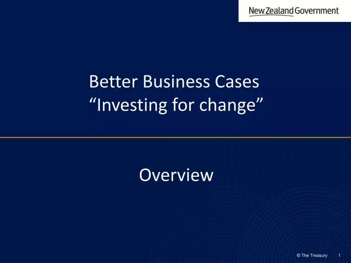 better business cases investing for change overview