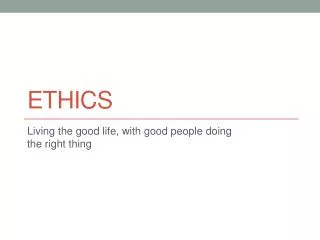 Ethics