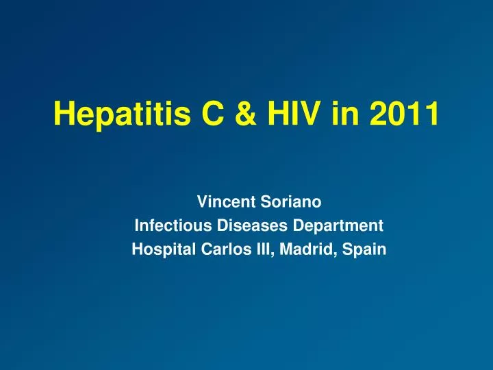 hepatitis c hiv in 2011