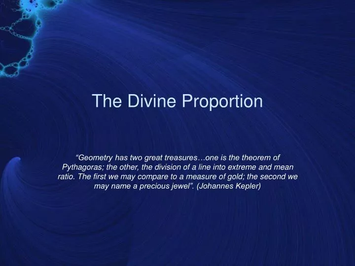 the divine proportion