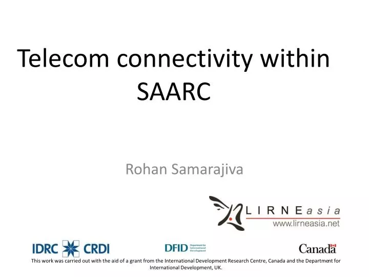 telecom connectivity within saarc