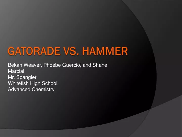 gatorade vs hammer