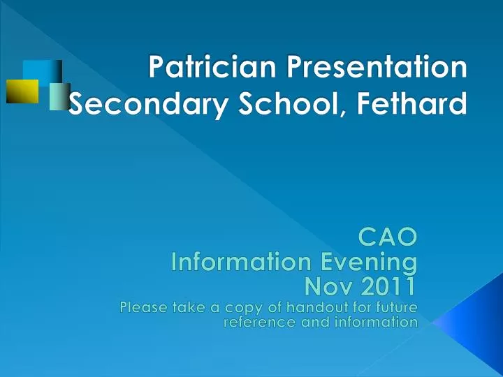 patrician presentation secondary school fethard
