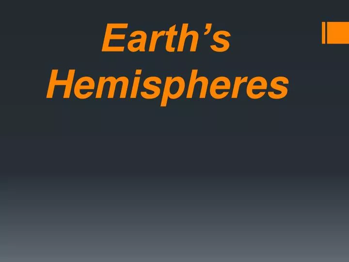 earth s hemispheres