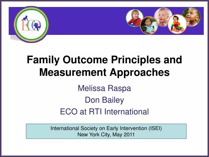 family outcome principles and measurement approaches