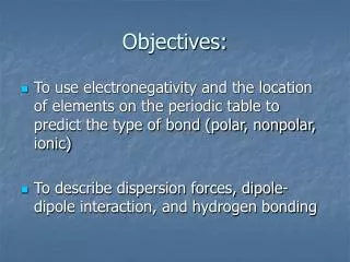 Objectives: