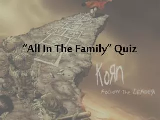 all in the family quiz
