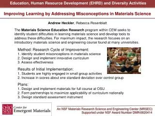 An NSF Materials Research Science and Engineering Center (MRSEC)