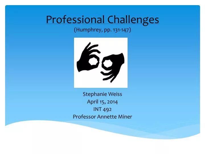 professional challenges humphrey pp 131 147