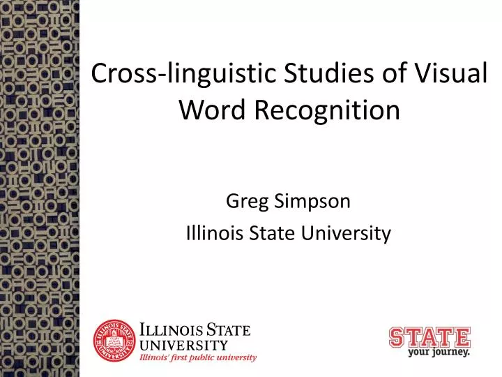 cross linguistic studies of visual word recognition