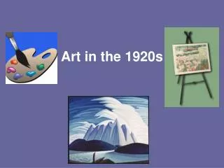 Art in the 1920s