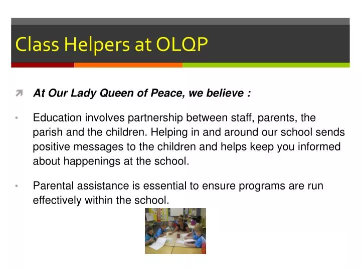 class helpers at olqp