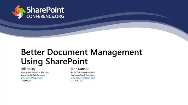 better document management using sharepoint