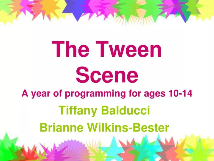 the tween scene a year of programming for ages 10 14
