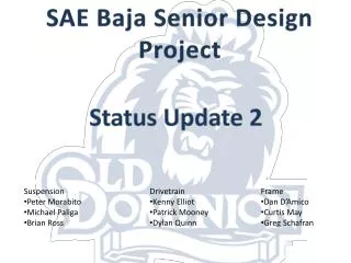 SAE Baja Senior Design Project