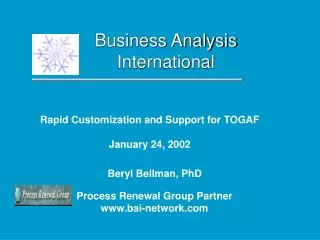 Business Analysis International