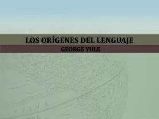 los or genes del lenguaje