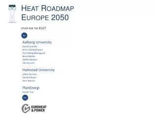 Heat Roadmap Europe 2050