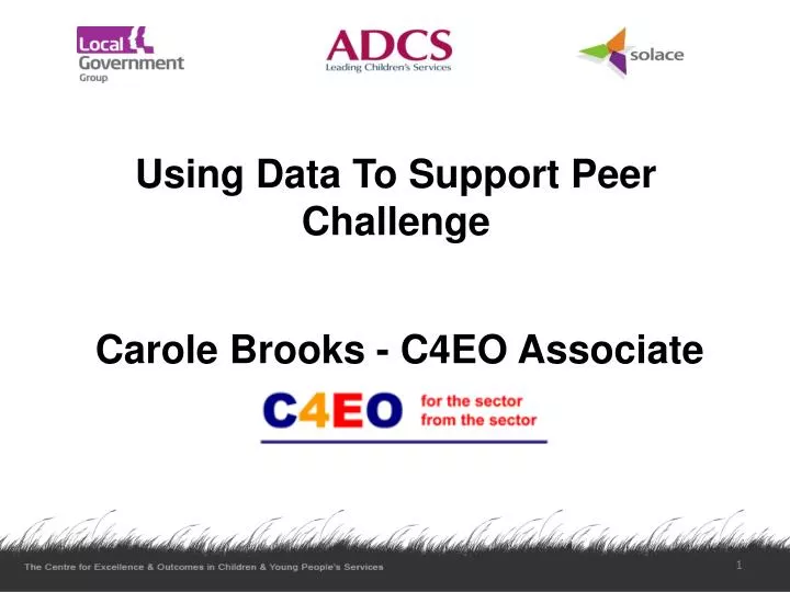 using data to support peer challenge