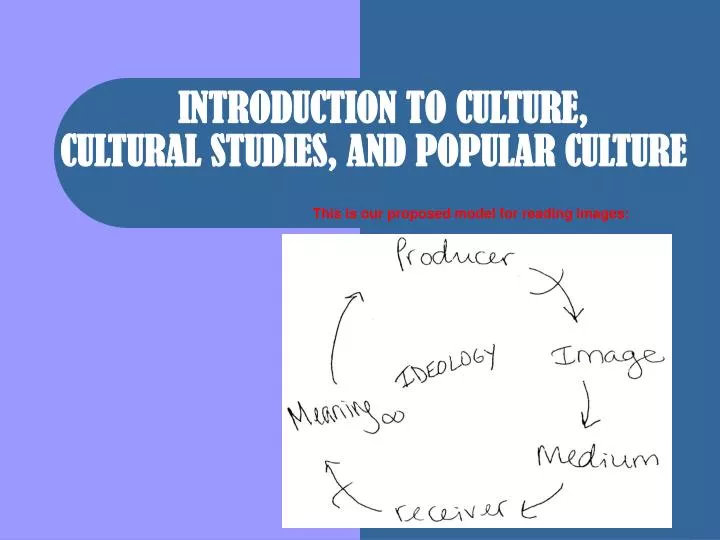 introduction to culture cultural studies and popular culture