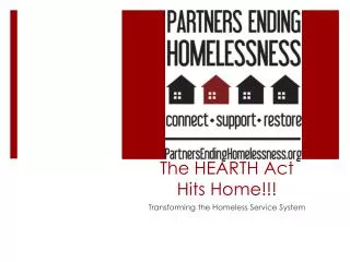 The HEARTH Act Hits Home!!!