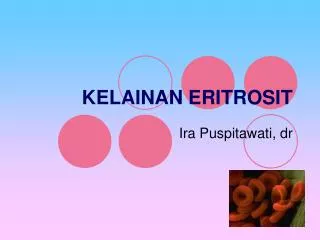 kelainan eritrosit