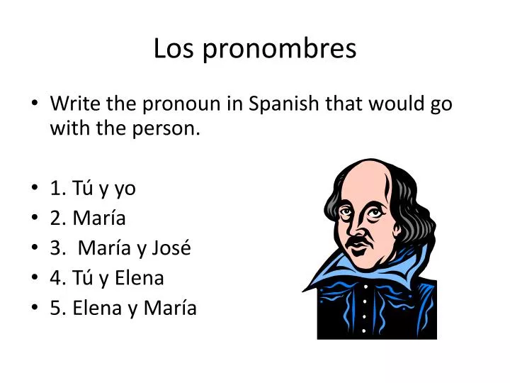 los pronombres