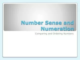 Number Sense and Numeration