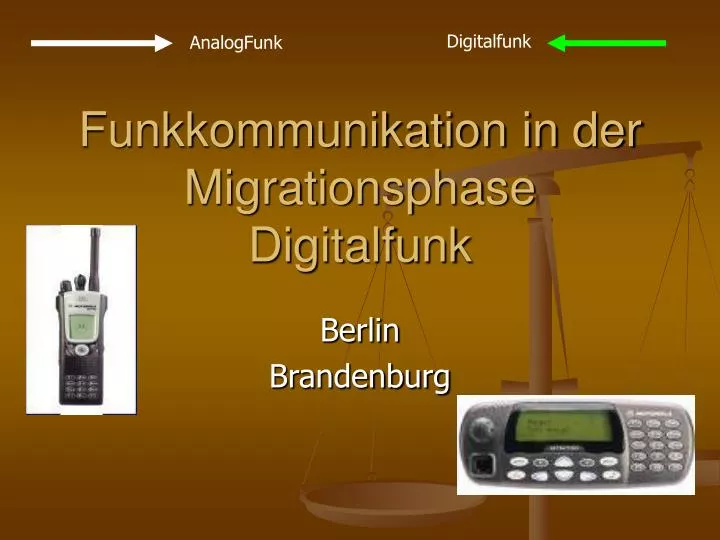 funkkommunikation in der migrationsphase digitalfunk