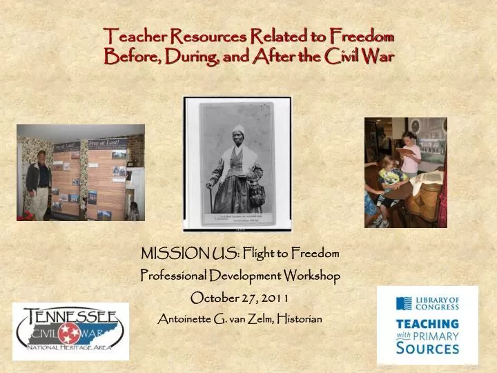 teacher resources related to freedom before during and after the civil war