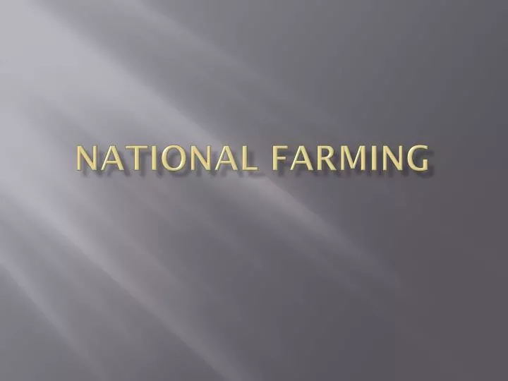 national farming